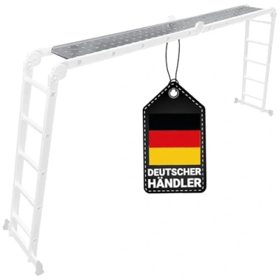 Abbildung von 𝐂𝐑𝐀𝐅𝐓𝐅𝐔𝐋𝐋 Arbeitsplattform für Mehrzweckleiter CF 104A 𝟑 𝐉𝐀𝐇𝐑𝐄 𝐆𝐀𝐑𝐀𝐍𝐓𝐈𝐄 257 x 30 3 cm Leiter Gelenkleiter Leitergerüst (Plattform 4x5 Sprossen)