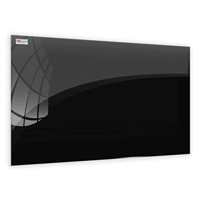 Abbildung von ALLboards Glasboard Magnetisch Schwarz 100x70cm, Rahmenlos, Glastafel, Magnettafel, Gehärtetes Glas
