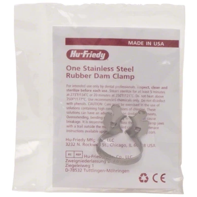 Abbildung von Kofferdam Klammer Satin Steel Figur 8 OK Molaren Stück