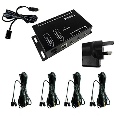 Abbildung von SZBJ IR Repeater,IR Repeater Infrarot Fernbedienung 1 Empfänger 8 Emitter Control Kit BJ108 EU