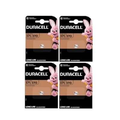 Abbildung von Duracell 4X371/370 SR920 mit Silberoxid (4 Blister 1 Batterie) 4 Batterien
