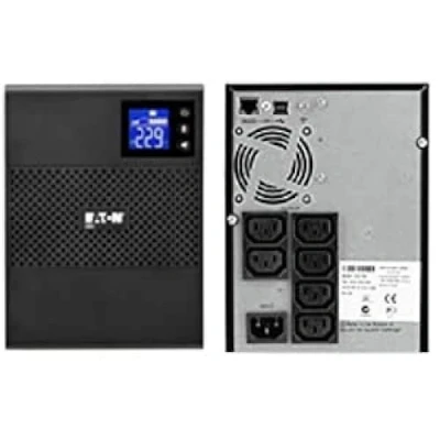 Abbildung von Eaton 5SC 750 IEC USV Tower Line interactive Unterbrechungsfreie Stromversorgung 5SC750i 750VA (6 Ausgänge C13 10A, Shutdown Software, AVR Spannungsregler, inkl. USB Kabel) Schwarz