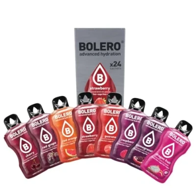 Abbildung von Bolero RED PUNCH MIX 24x9g Saftpulver ohne Zucker, gesüßt mit Stevia + Vitamin C geeignet für Kinder, Sportler und Diabetiker