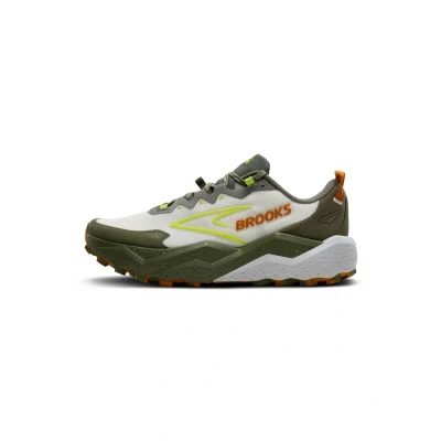 Abbildung von Brooks Caldera 8 Ultra Trailrunning Schuh für Herren, Dusty Olive/Lime/Oyster, 44.5 EU