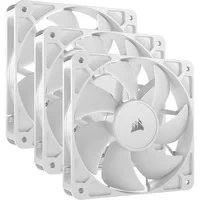 Abbildung von CORSAIR RS120 120mm PWM Lüfter Daisy Chain Verbindung Geräuscharm Magnetisches Dome Lager Dreierpack Weiß