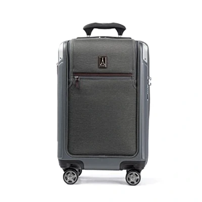 Abbildung von Travelpro Platinum Elite Hartschalen Koffer mit drehbarem Rollen, TSA Schloss, Hartschale, Polycarbonat Koffer, Vintage Grau, Carry on with Laptop Pocket 21 Inch,