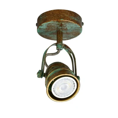 Abbildung von Lindby Wandstrahler Leonor, grün, Metall, 1 flg., 9,5 cm