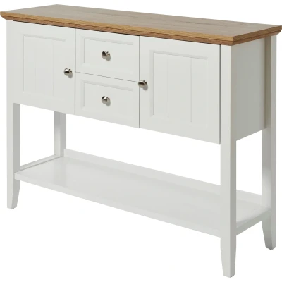 Abbildung von Jahnke Konsolentisch &quot;CLASSIC CONSOLE 110&quot;, Konsolentisch, 2 Türen, Schubladen und 1 Ablage, 112x34x81,8 cm