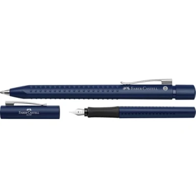 Abbildung von FABER CASTELL Kugelschreiber/Füllfederhalter Grip 2011 (Set, blau, 1 stück (1er Pack))