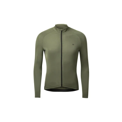 Abbildung von Danish Endurance LONG Sleeve Cyclingtrikot, Herren, Größe: Large, Olive