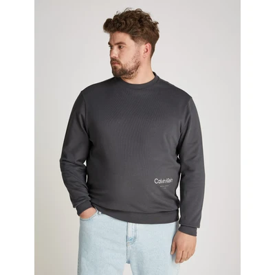 Abbildung von Calvin Klein OFF Placement LOGO Sweatshirt, Herren, Größe: 5XL, Iron gate