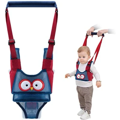 Abbildung von Felly Lauflernhilfe Gehhilfe für Baby, Atmungsaktiv Stehen Gehen Lernen Helfer Walker Kinder, Kleinkind Fuß Assistent, Verstellbar mit Sicherheitsverschluss Sicherheitsleinen (8 27 Monate)