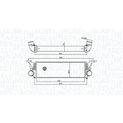 Abbildung von MAGNETI MARELLI 351319205500 Ladeluftkühler IVECO: DAILY 6 Kastenwagen, Pritsche/Fahrgestell