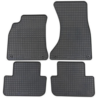 Abbildung von PETEX Gummimatten passend für A4 ab 11/2007 09/2015 / Avant 05/2008 Allroad 2009 05/2016 A5 Sportback 09/2009 12/2016 Fußmatten schwarz 4 teilig
