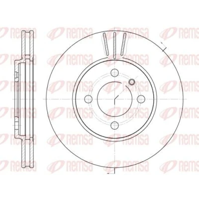 Abbildung von REMSA 6062.10 Bremsscheibe Vorderachse 260, 260 22 4 Belüftet BMW: 3 Limousine, Cabrio, Touring