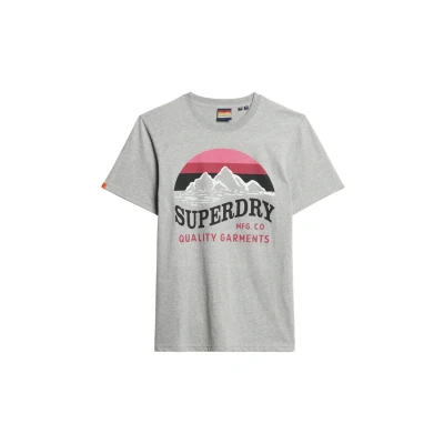 Abbildung von Superdry Classic Great Tshirt print, Herren, Größe: 3XL, Light grey grit