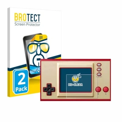 Abbildung von BROTECT (2 Stück Schutzfolie für Nintendo Game &amp; Watch The Legend of Zelda Displayschutz Folie Ultra Klar