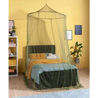 Abbildung von RSP Moskitonetz Home Olive mit 1,40 Durchmesser Spannring unten 15,5 m Umfang (runde Form) (Home)