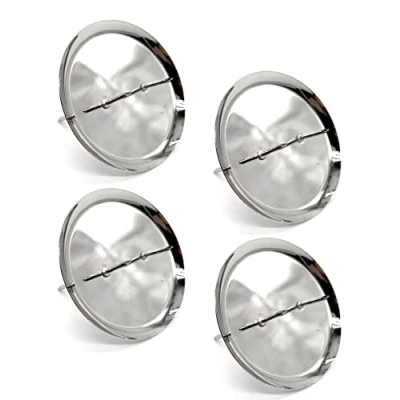 Abbildung von Metall Kerzenhalter Stecker Silber Ø 6cm DIY Kranz Kerzen Deko Gebinde