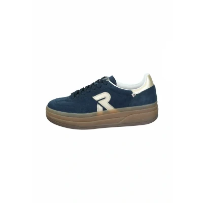 Abbildung von Rieker SCHNÜRER Sneaker low, Damen, Größe: 37, Pazifik/lightgold Schuhe