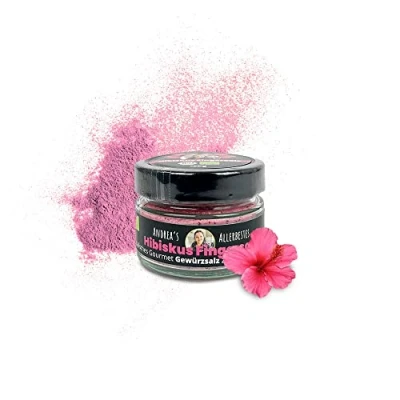 Abbildung von BIO Gourmet Gewürzsalz zum Grillen, Kochen &amp; Verfeinern Handgemacht im Allgäu (Hibiskus, 6x120g)
