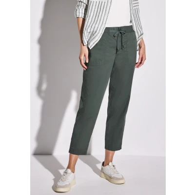 Abbildung von STREET ONE Damen A378683 Hose im Cargo Look, marshy Green, 36W x 28L