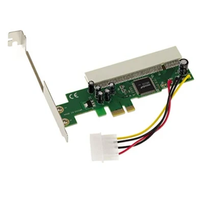 Abbildung von KALEA INFORMATIQUE PCI zu Express Bridge Konverter Adapter, um eine Karte an einem PCIe Anschluss mit ASMEDIA ASM1083 Chipsatz befestigen.