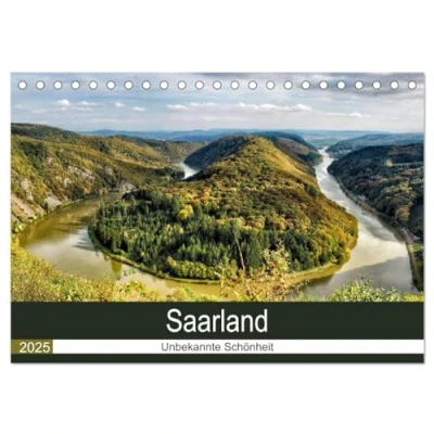 Abbildung von Saarland unbekannte Schönheit (Tischkalender 2025 DIN A5 quer), CALVENDO Monatskalender