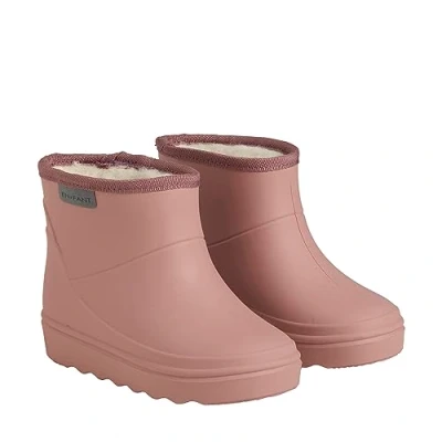 Abbildung von EnFant Premium Wollfutter, isoliert, wasserdicht, Winterstiefel Regen Mud Stiefel nachhaltig und recycelbar, Alte Rose kurz, 20 EU