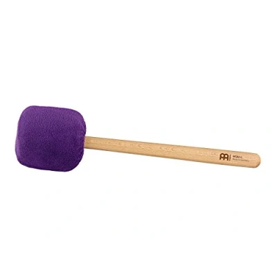 Abbildung von Sonic Energy Gong Schlägel Lila 39,5 cm Aus Wolle und Kunstfell Buchenholzgriff Für Gongspieler, Percussion, Meditation (MGM L L)