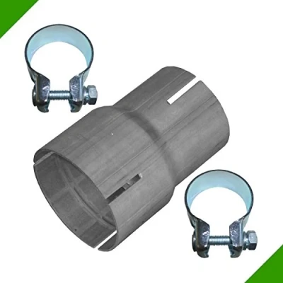 Abbildung von Reduzierstück 55mm auf 65mm Auspuff Adapter Bandstahl Schellen Rohr Rohrverbinder Klemmstück Verbindungsstück Rohrreduzierung Reduzierung Reduktion Abgasanlage Reduzierverbinder
