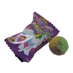 Abbildung von Boom Unicorn Kaugummi Fizz Bonbons mit Brausepulver einzeln 5g