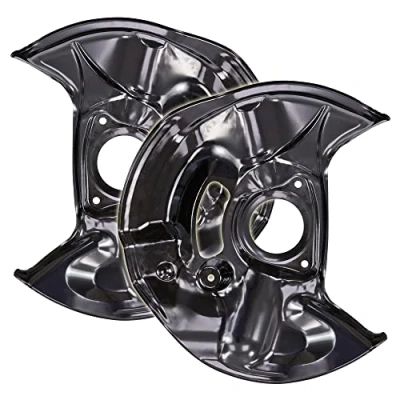Abbildung von BESTPRICE 2x Ankerblech vorne links &amp; rechts Spritzbelch Deckblech für Bremsscheibe Kompatibel mit MERCEDES BENZ C Klasse (W202)(S202), CLK (C208), E (W210) (S210), SLK (R170)