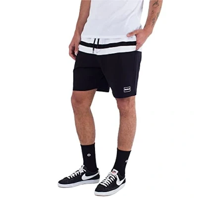 Abbildung von Hurley Herren M Oceancare Stripes Fleece Shorts, Black, L