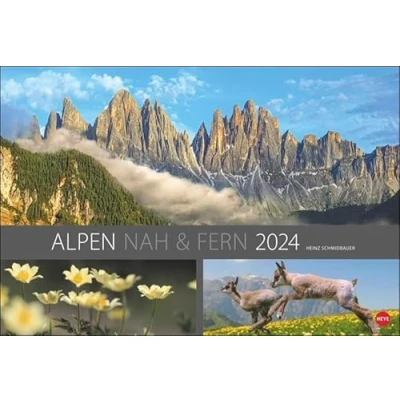 Abbildung von Alpen nah und fern Edition Kalender 2024. Wandkalender mit faszinierenden Fotos der Alpen. Hochwertiger Kalender, Landschaften 2024 im Großformat.