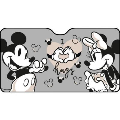 Abbildung von TataWay in viaggio si cresce Sonnenblende für die Windschutzscheibe Auto, Mickey Maus, 130 x 70 cm, mit Mouse Grafik auf blauem Hintergrund