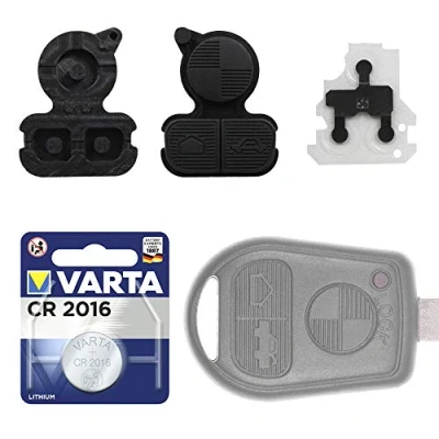 Abbildung von Autoschlüssel Tastenfeld Tastenmatte Tasten Pad Reparatur Set Ersatz Batterie NEU