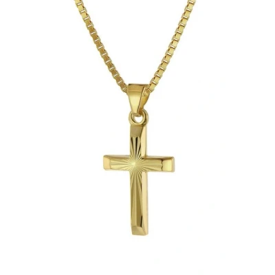 Abbildung von trendor Kette mit Anhänger Kreuz für Gold 333/8 Karat