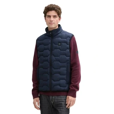Abbildung von TOM Tailor Weste, Herren, Größe: Small, Sky captain blue