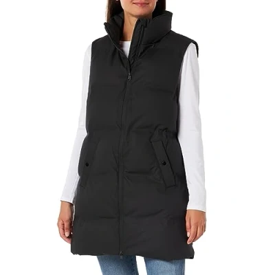 Abbildung von VERO MODA Damen VMNOE AW23 Coated Waistcoat BOOS Weste, Black, XS
