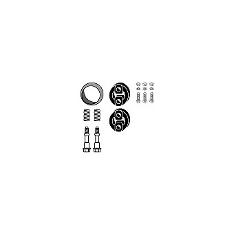 Abbildung von HJS 82 48 8032 Montagesatz, Abgasanlage TOYOTA: Yaris II Schrägheck, III Schrägheck kfzteile, kfzteile24, bandel online, bandel, atp autoteile,