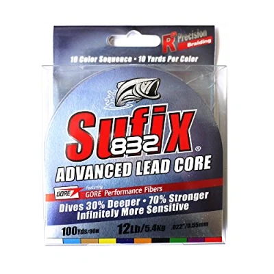 Abbildung von Sufix 658 112mc Angelköder, Mehrfarbig, 100 Yard Spool