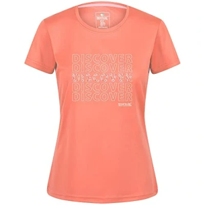 Abbildung von Regatta Unisex Fingal Vi Damen T Shirt, Fusion Coral, 46 DE