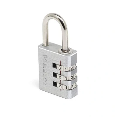 Abbildung von MASTER LOCK 30 mm breites Vorhngeschloss mit Aluminiumgehuse und individuell einstellbarer Zahlenkombination