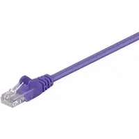 Abbildung von Wentronic goobay Netzwerkkabel RJ 45 (M) bis 1,5m UTP CAT 5e geformt, ohne Haken Violett (95563)