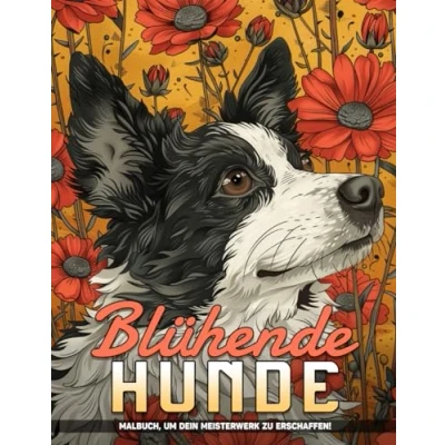 Abbildung von Blühende Hunde Malbuch Für Erwachsene: Hund Blüten Erwachsene Malvorlagen Frauen Blumen Zur Beruhigung Deines Geistes Und Stresslinderung, Perfekte Geschenke