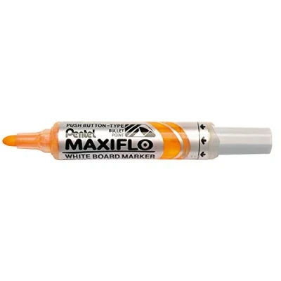 Abbildung von Pentel MWL5M G Whiteboard Marker Maxiflo mit Pumpsystem Rundspitze, 2.5 mm, 1 Stück, gelb