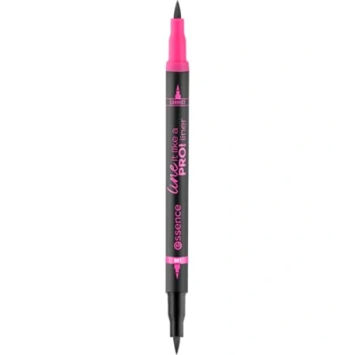 Abbildung von essence line it like a PRO! liner, Eyeliner, Nr. 01, Schwarz, sofortiges Ergebnis, matt, vegan, ohne Mikroplastikpartikel, Parfüm, Parabene, 1er Pack (1.2ml)