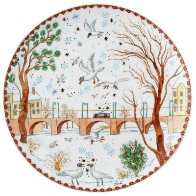Abbildung von Hutschenreuther Sammelkollektion 2023 Weihnachtsklänge II Teller flach 22cm