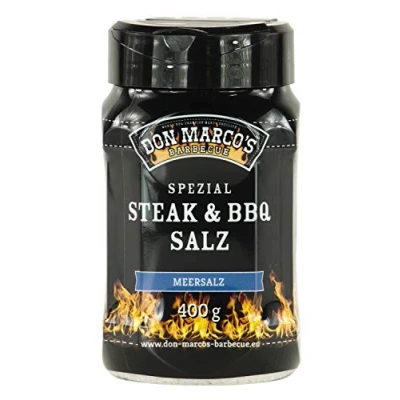 Abbildung von Don Marco&#039;s Spezial BBQ Meersalz 400g in der Streudose,